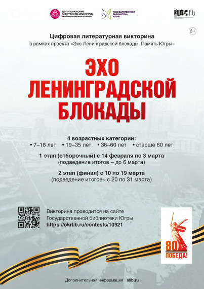 Цифровая викторина «Эхо Ленинградской блокады».